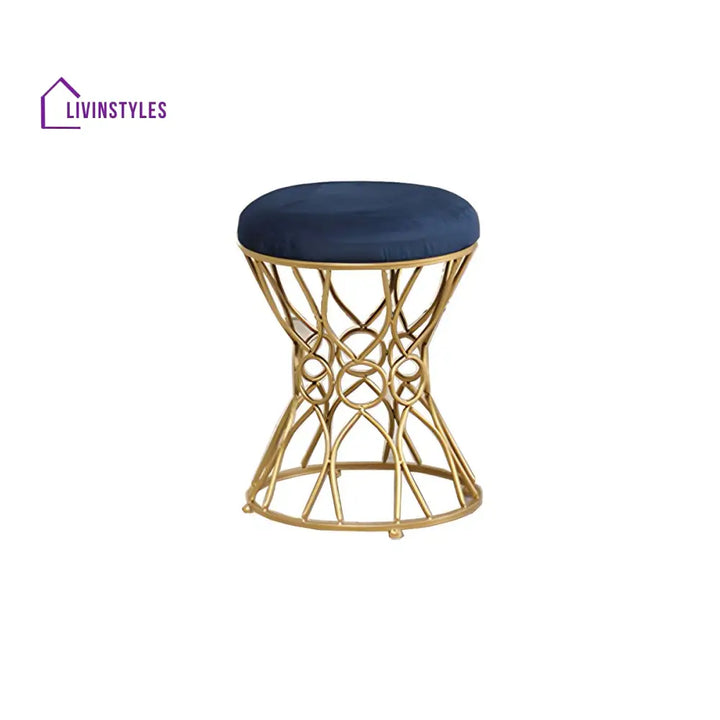Charulata Living Room Ottoman | Velvet Fabric