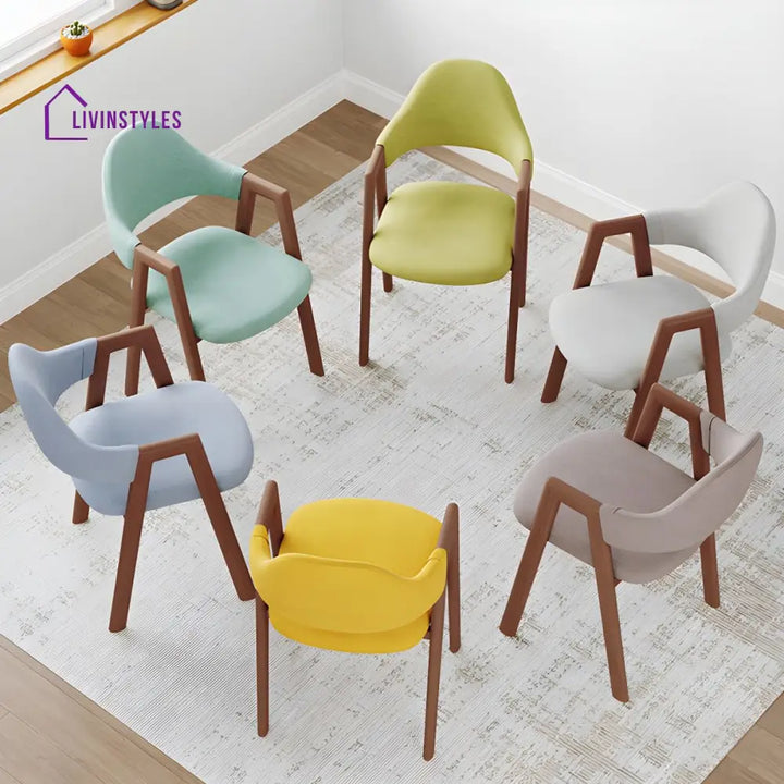 Charulata Wooden Dining Chair | Sheesham Wood - Single Chair