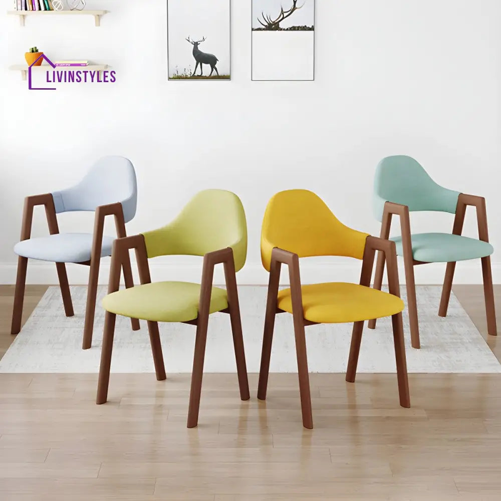 Charulata Wooden Dining Chair | Sheesham Wood - Single Chair