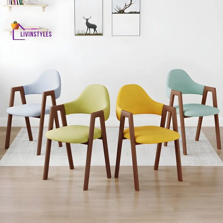 Charulata Wooden Dining Chair | Sheesham Wood - Single Chair