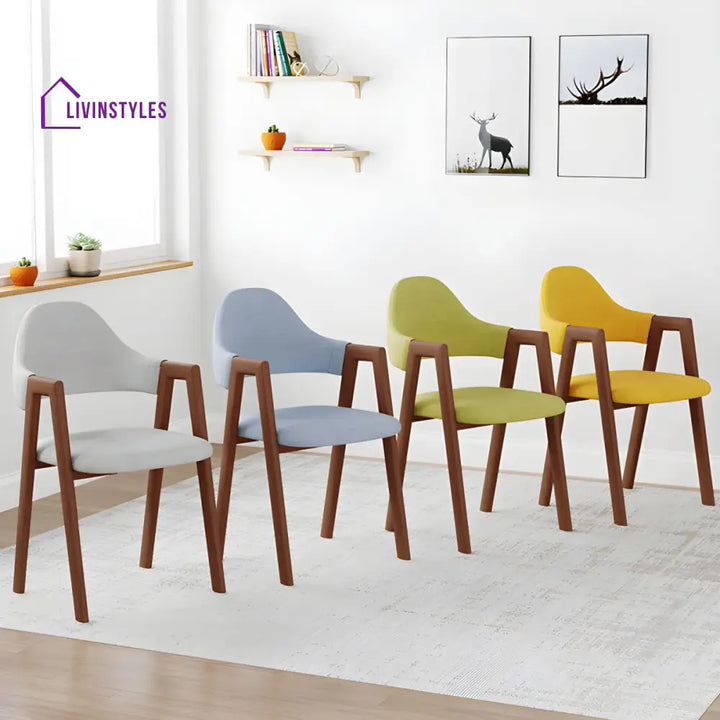 Charulata Wooden Dining Chair | Sheesham Wood - Single Chair