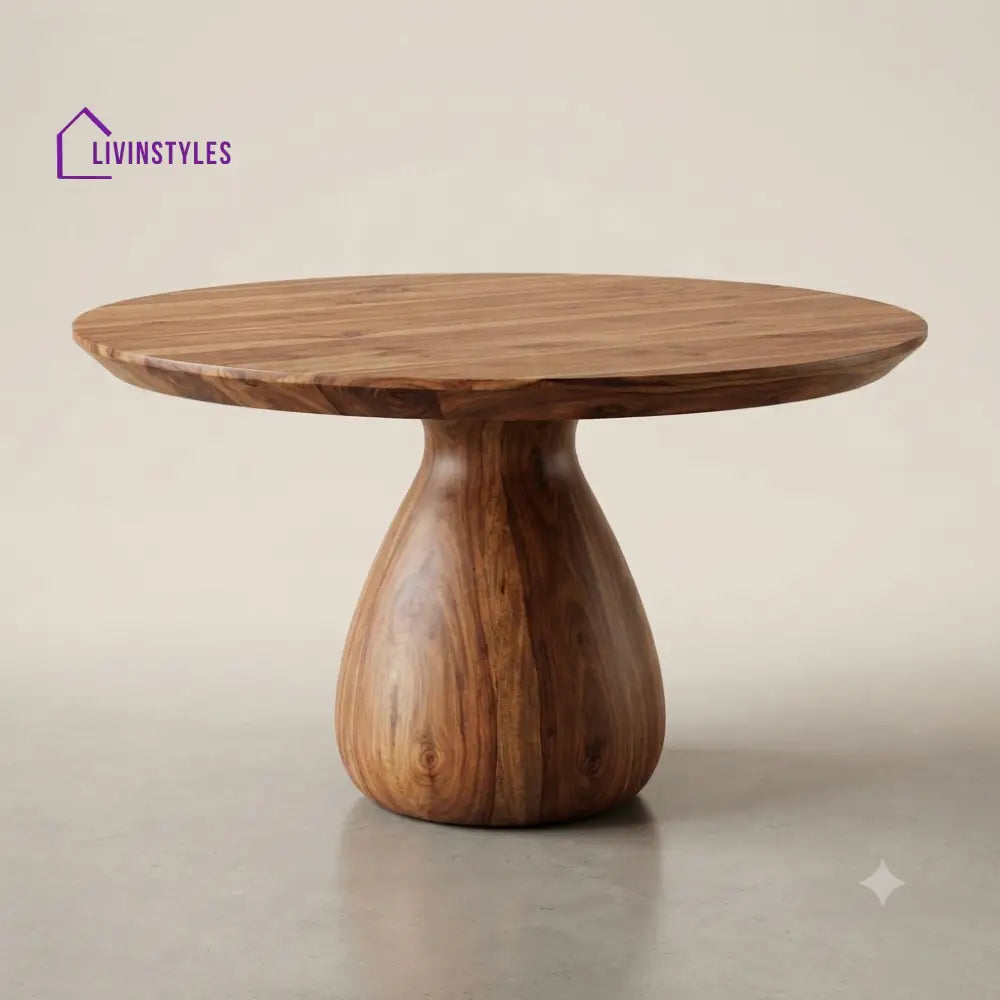 Charulata Wooden Round Dining Table