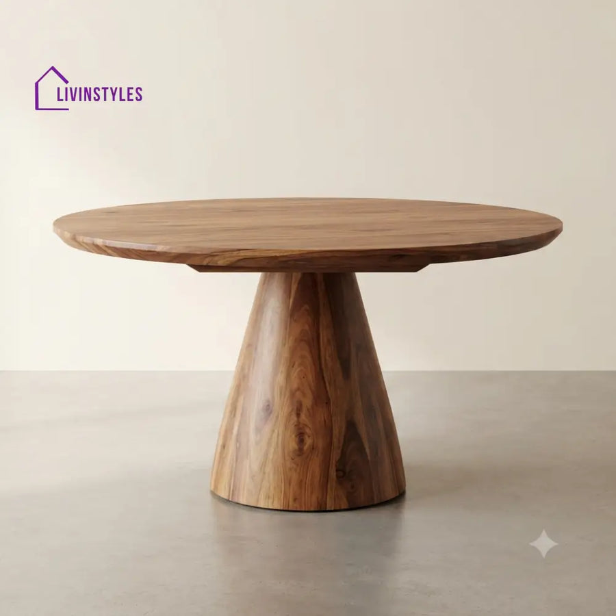Charusheela Wooden Round Dining Table