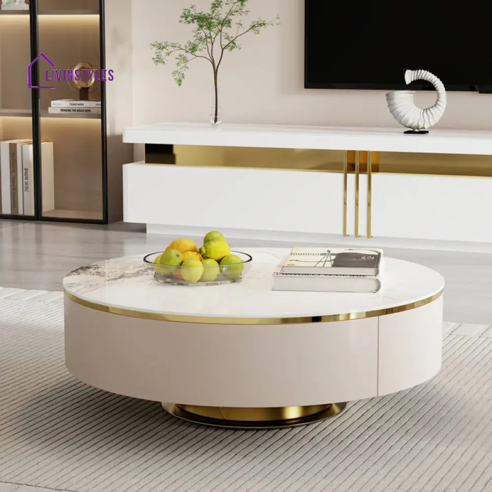 Charvi Metal Coffee Table For Living Room