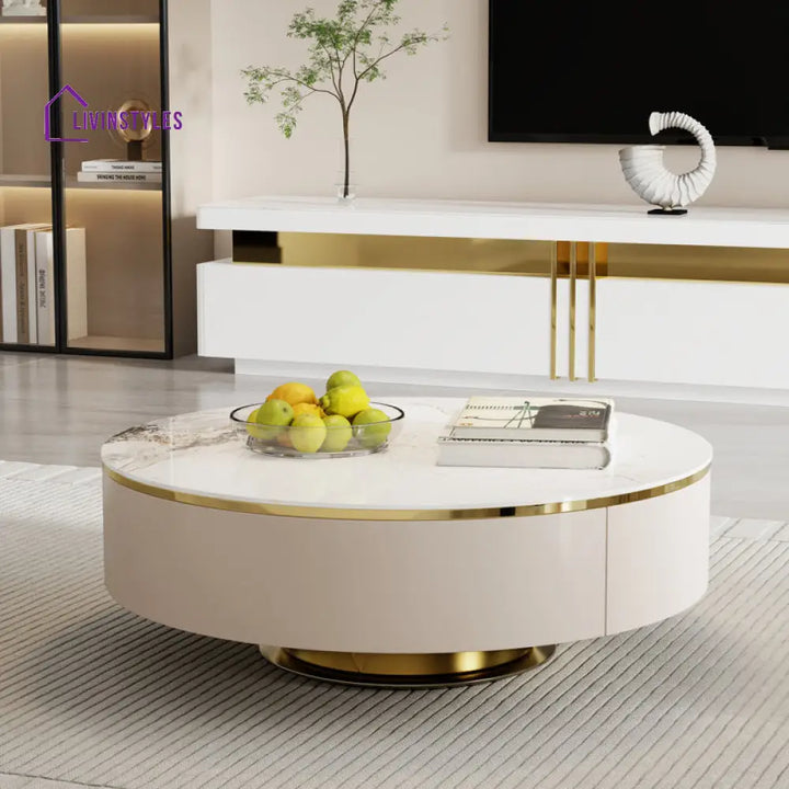Charvi Metal Coffee Table For Living Room