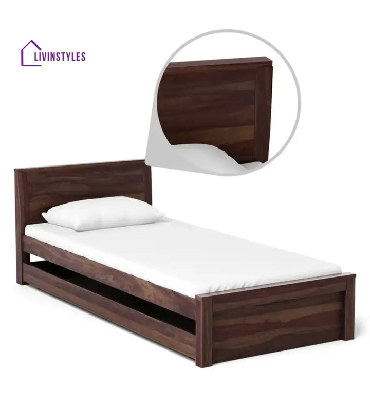 Acro Solid Sheesham Wood Single Bed Bedroom Furniture Sets