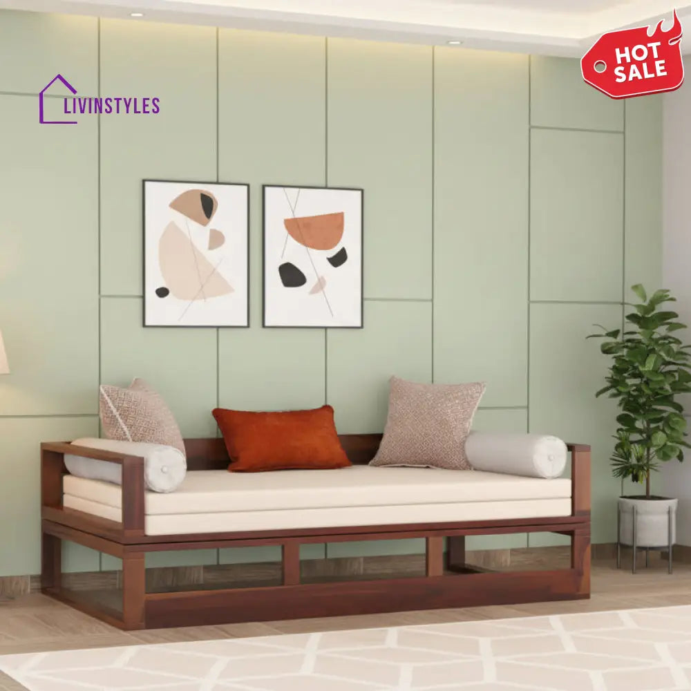 Chauanh Sheesham Wood Sofa Cum Bed King size