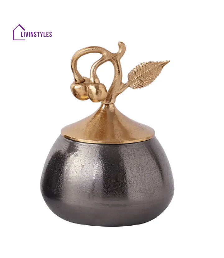 Cherry Vine Black Décorative Medium Box