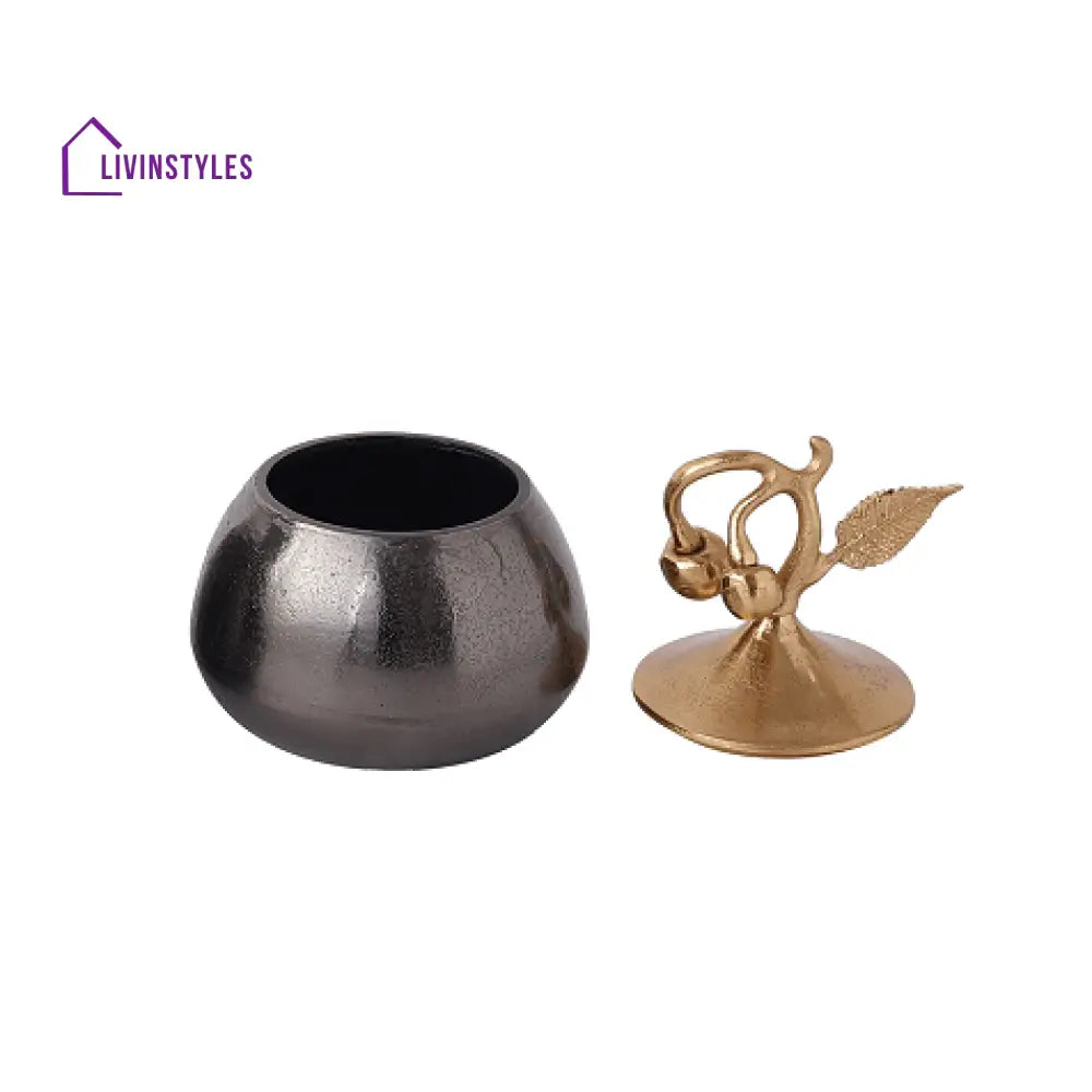 Cherry Vine Black Décorative Medium Box