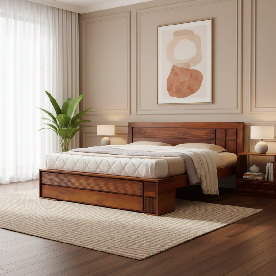 Cheslav Solid Wood Bed without Storage
