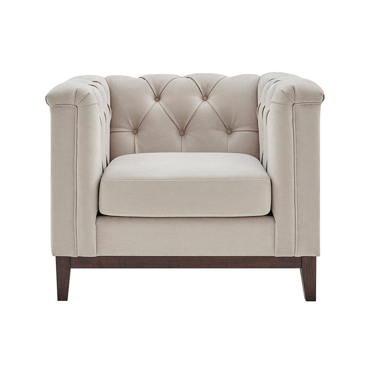 Javier Chesterfield Armchair - Stone