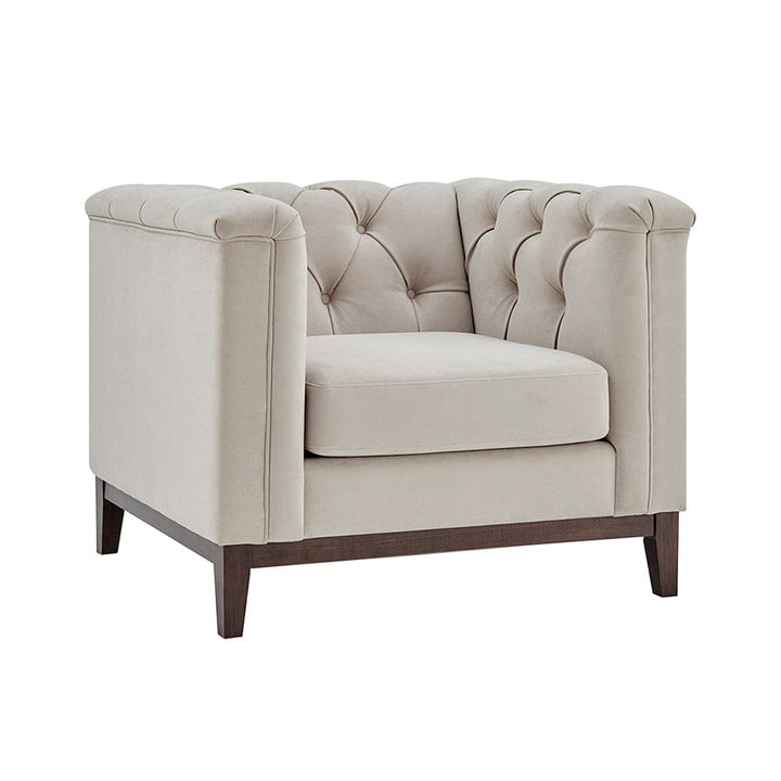 Javier Chesterfield Armchair - Stone