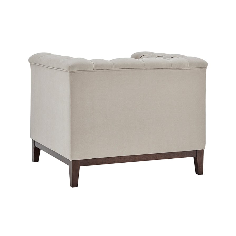 Javier Chesterfield Armchair - Stone