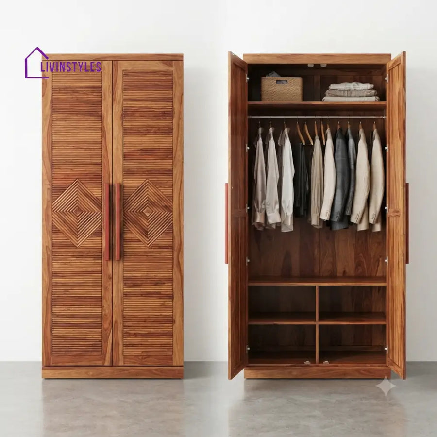 Chhavi Wooden Wardrobe for Clothes | Cupboard for Clothes