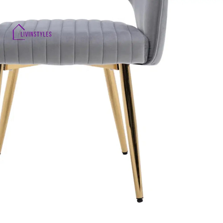 Chic Velvet Lounge Chair Grey Furniture