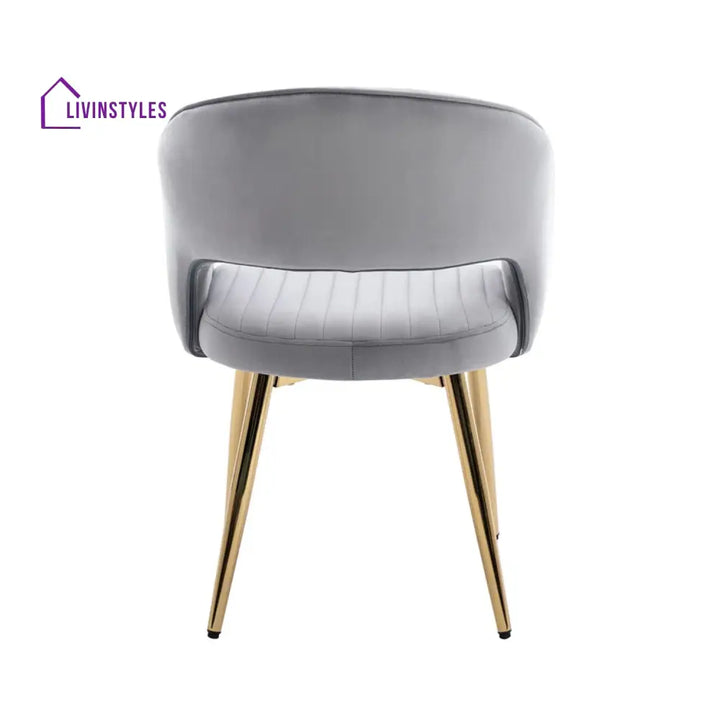 Chic Velvet Lounge Chair Grey Furniture