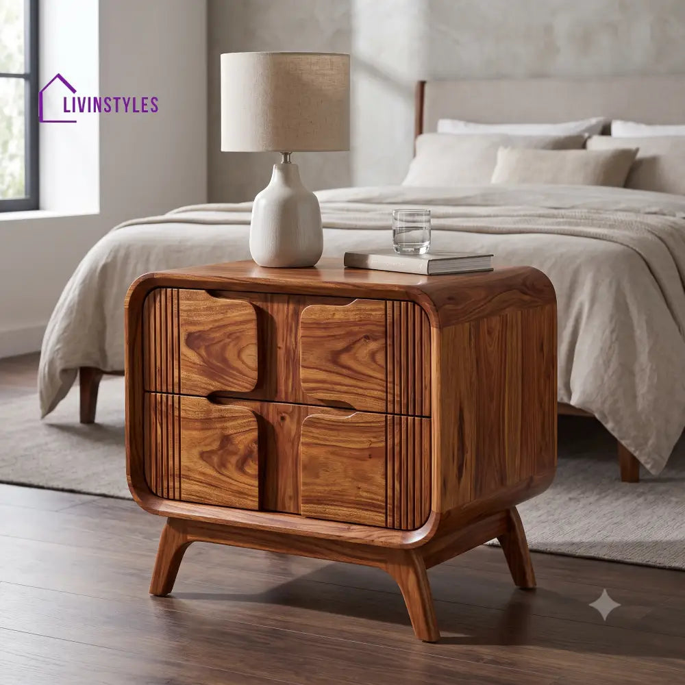 Chinenye Premium Wooden Bedside Table | Side Table for Bedroom