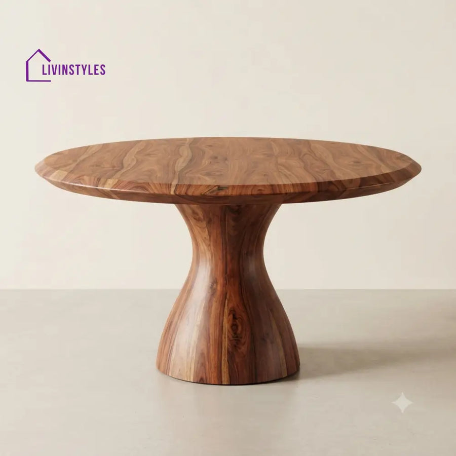 Chinmayi Wooden Round Dining Table