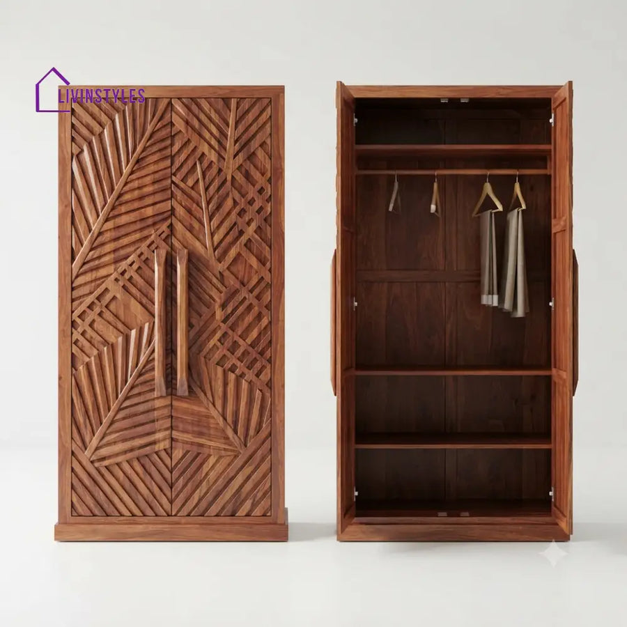 Chinmayi Wooden Wardrobe for Clothes | Cupboard for Clothes