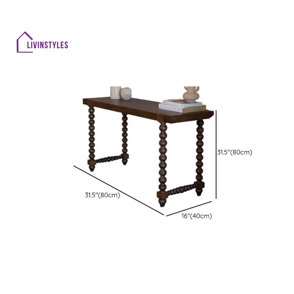 Chintan Wooden Living Room Console Table