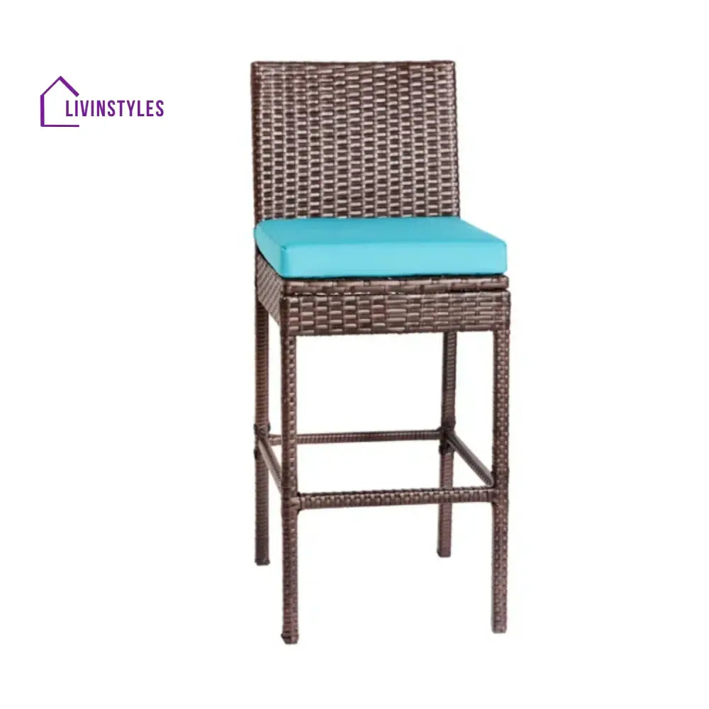 Chiyo All-Weather Rattan Wicker Bar Set with High-Top Outdoor Table & Chairs - Bar Set