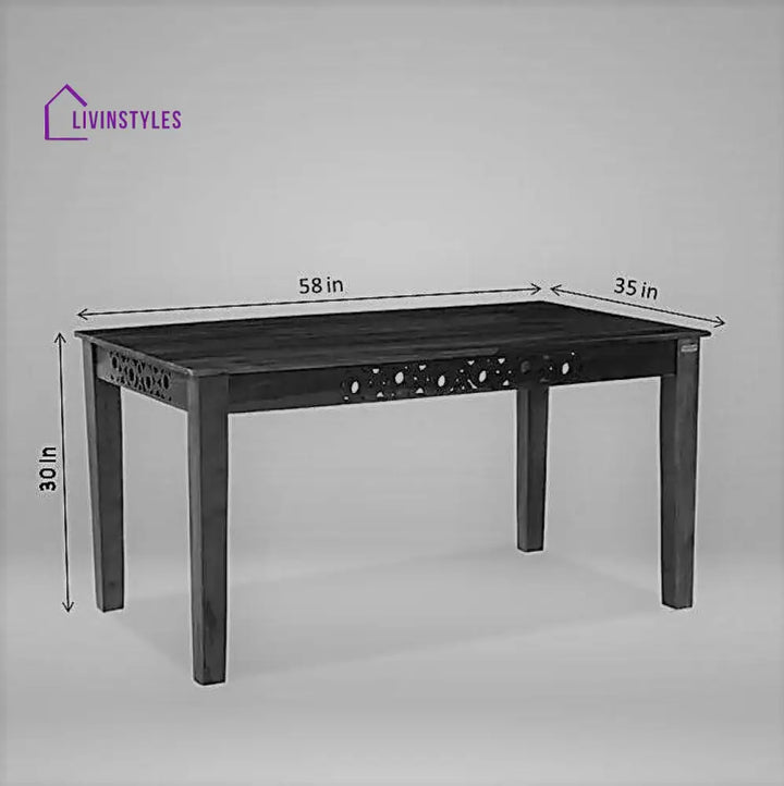 Oro Wooden 6 Seater Dining Table Sets with Bench Kitchen & Dining Furniture Sets