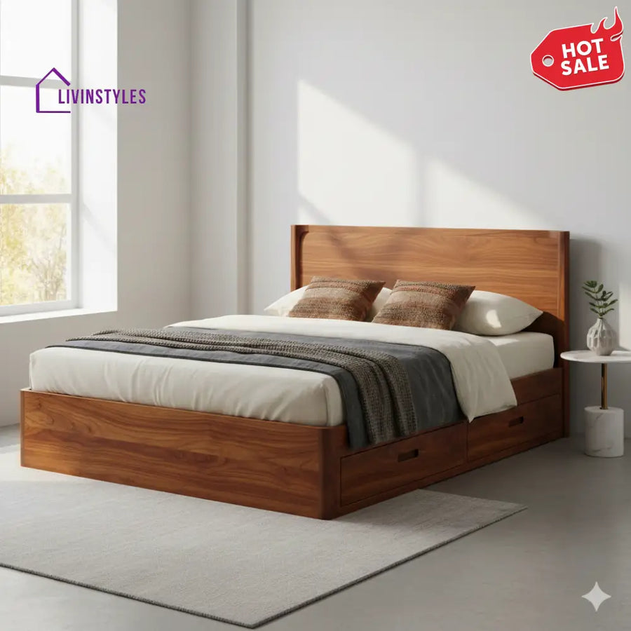 Christopher Premium Sheesham Wood Bed
