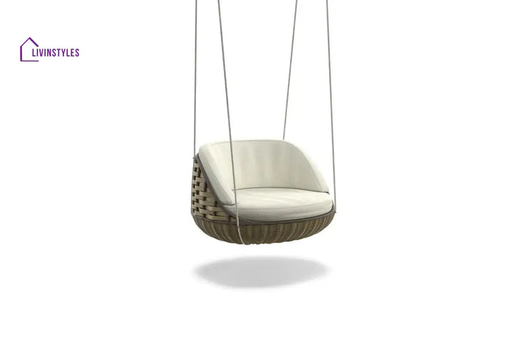 Ciro Single Seater Hanging Swing Without Stand For Balcony Garden Swing - Olive - Swings