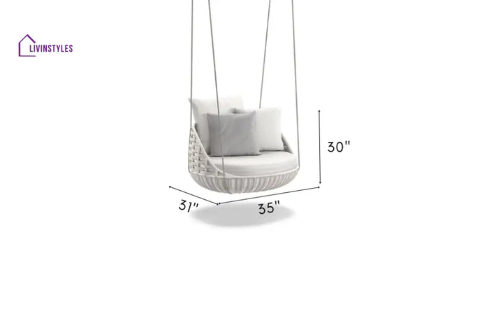 Ciro Single Seater Hanging Swing Without Stand For Balcony Garden Swing - Swings