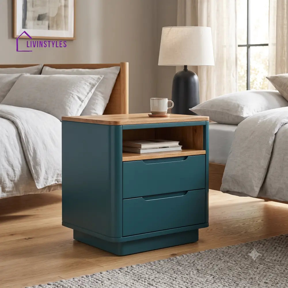 Claire Premium Solid Wood Bedside Table | Side Table for Bedroom