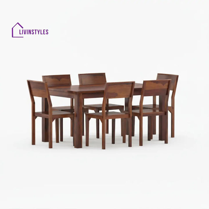 Claudia Sheesham Wood Dining Table Set WALNUT / 2 SEATER
