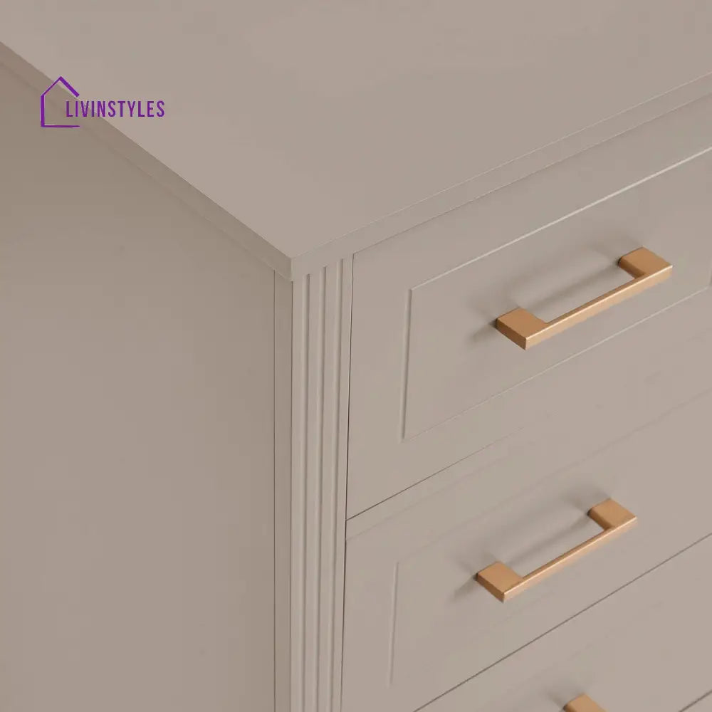 Claudio 5 Drawer Chest - Taupe Chest of Drawers