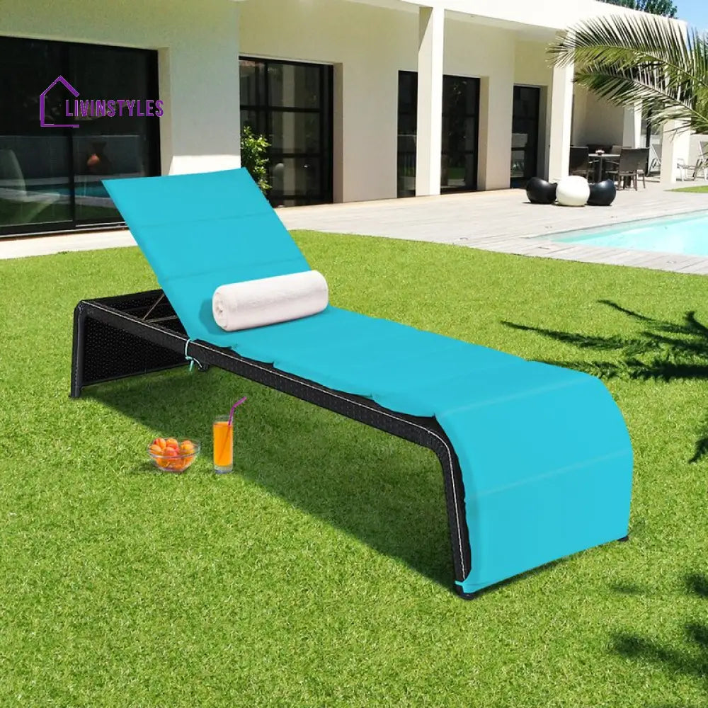 Claw Outdoor Swimming Poolside Lounger (Black) - Loungers