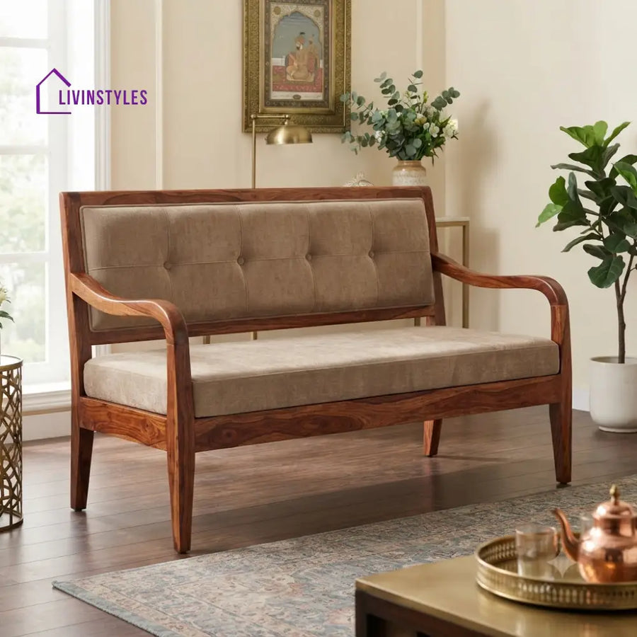Clément Wooden Bench for Living Room | Bedroom | Extra Seating