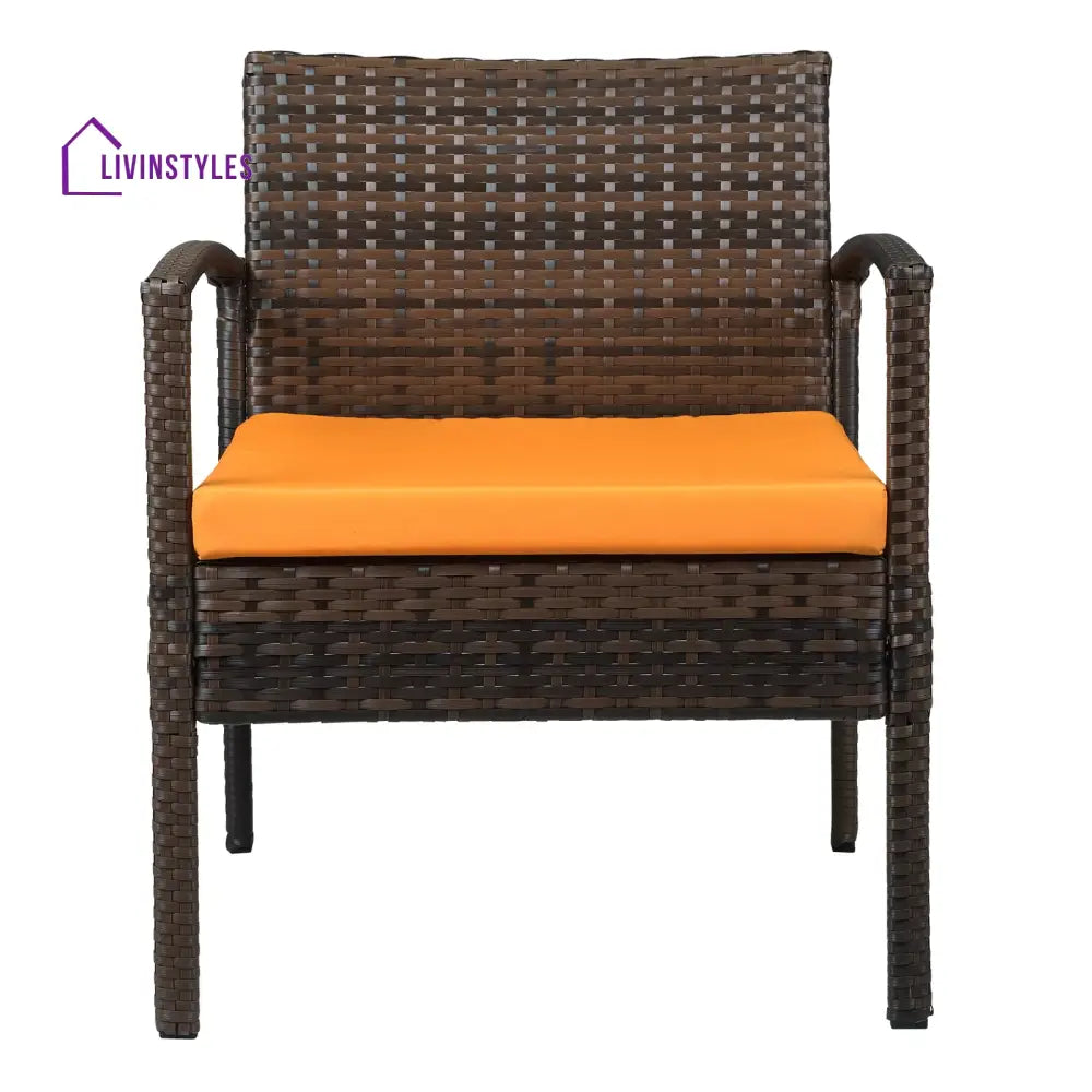 Clone Outdoor Sofa Set 2 Seater 2 Single seater and 1 Center Table Set (Brown) - Sofa Sets