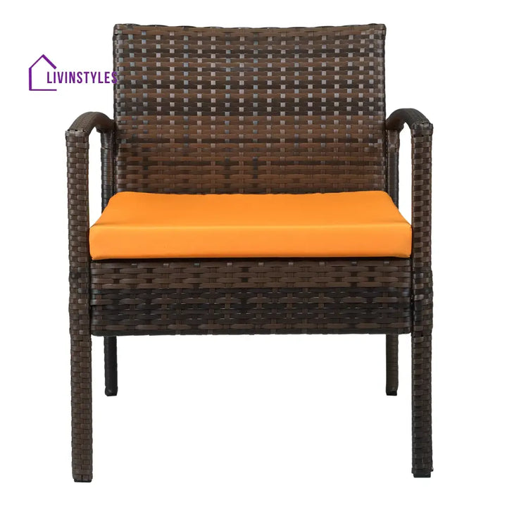 Clone Outdoor Sofa Set 2 Seater 2 Single seater and 1 Center Table Set (Brown) - Sofa Sets