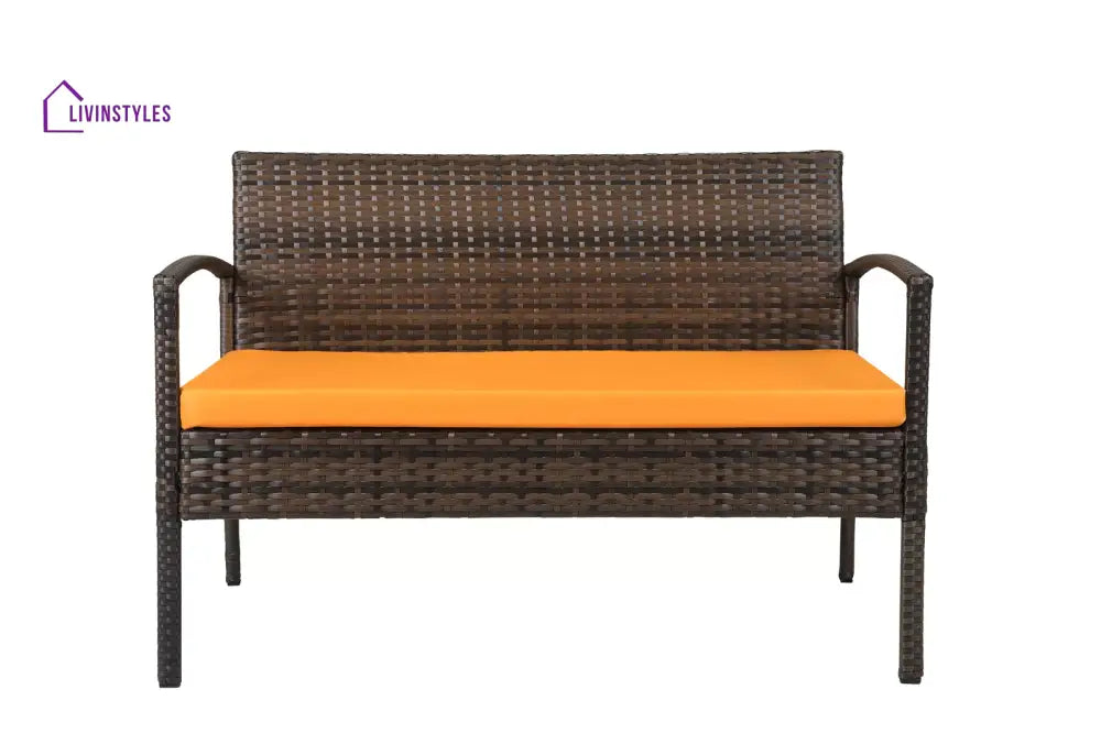 Clone Outdoor Sofa Set 2 Seater 2 Single seater and 1 Center Table Set (Brown) - Sofa Sets