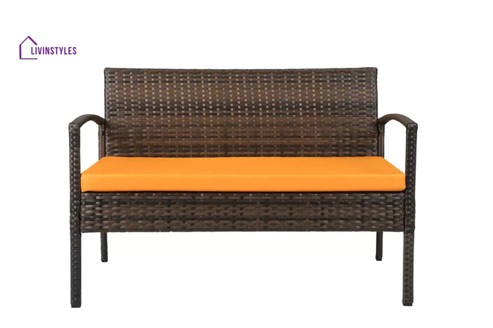 Clone Outdoor Sofa Set 2 Seater 2 Single seater and 1 Center Table Set (Brown) - Sofa Sets