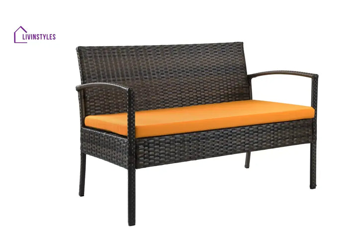 Clone Outdoor Sofa Set 2 Seater 2 Single seater and 1 Center Table Set (Brown) - Sofa Sets