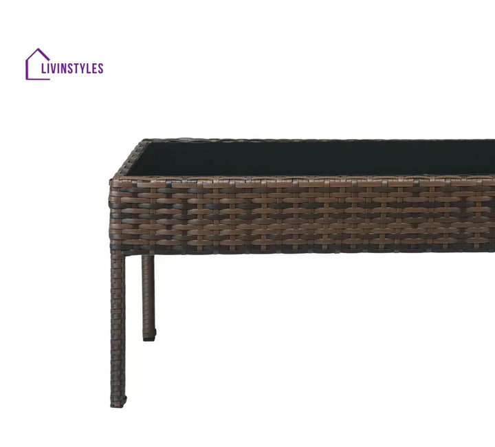 Clone Outdoor Sofa Set 2 Seater 2 Single seater and 1 Center Table Set (Brown) - Sofa Sets