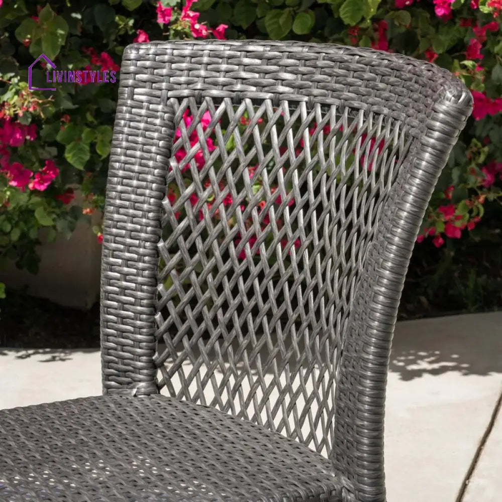 Coco Outdoor Patio Dining Set 4 Chairs and 1 Table (Brown) - Dining sets