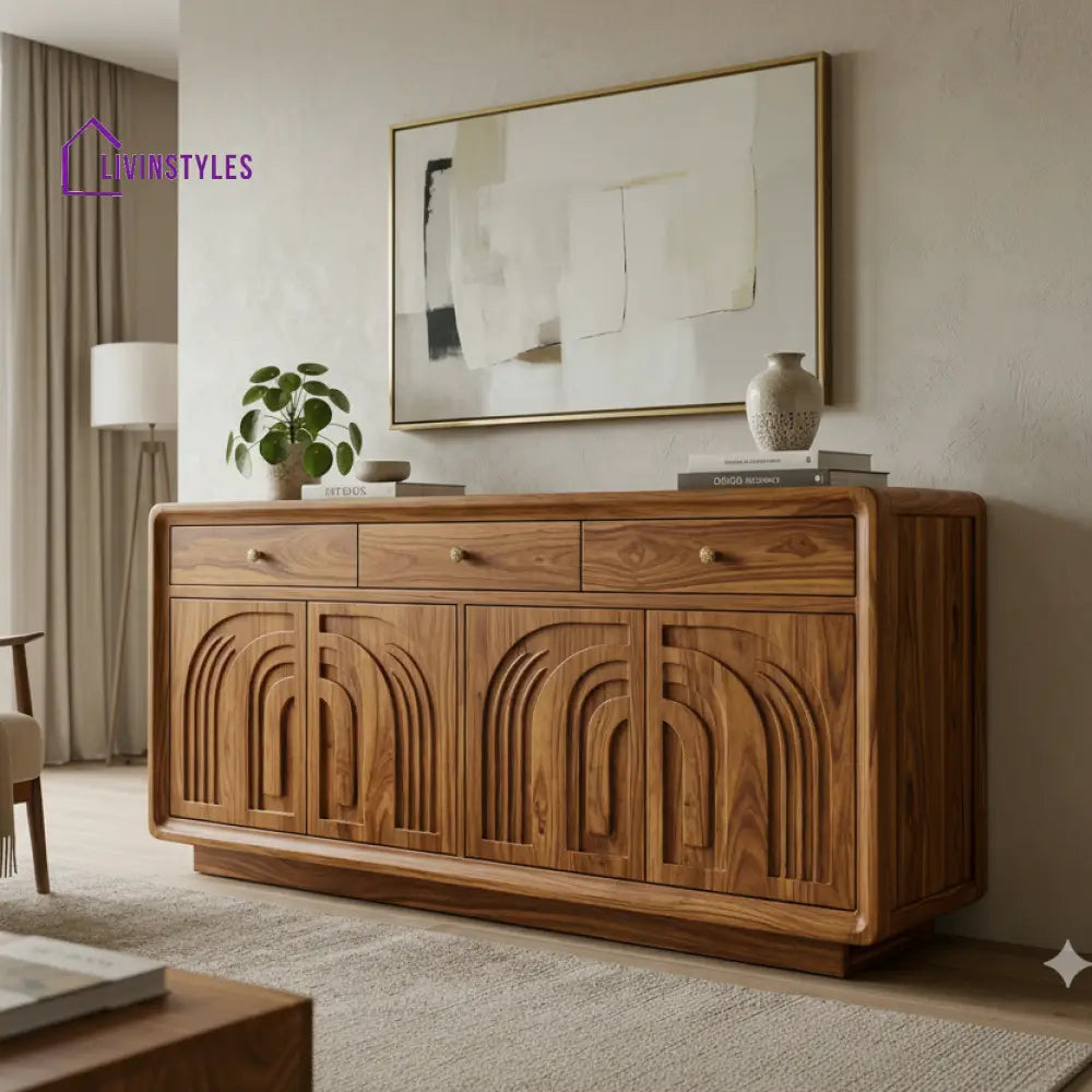 Connor Sheesham Wood Cabinet and Sideboard (Honey Finish)