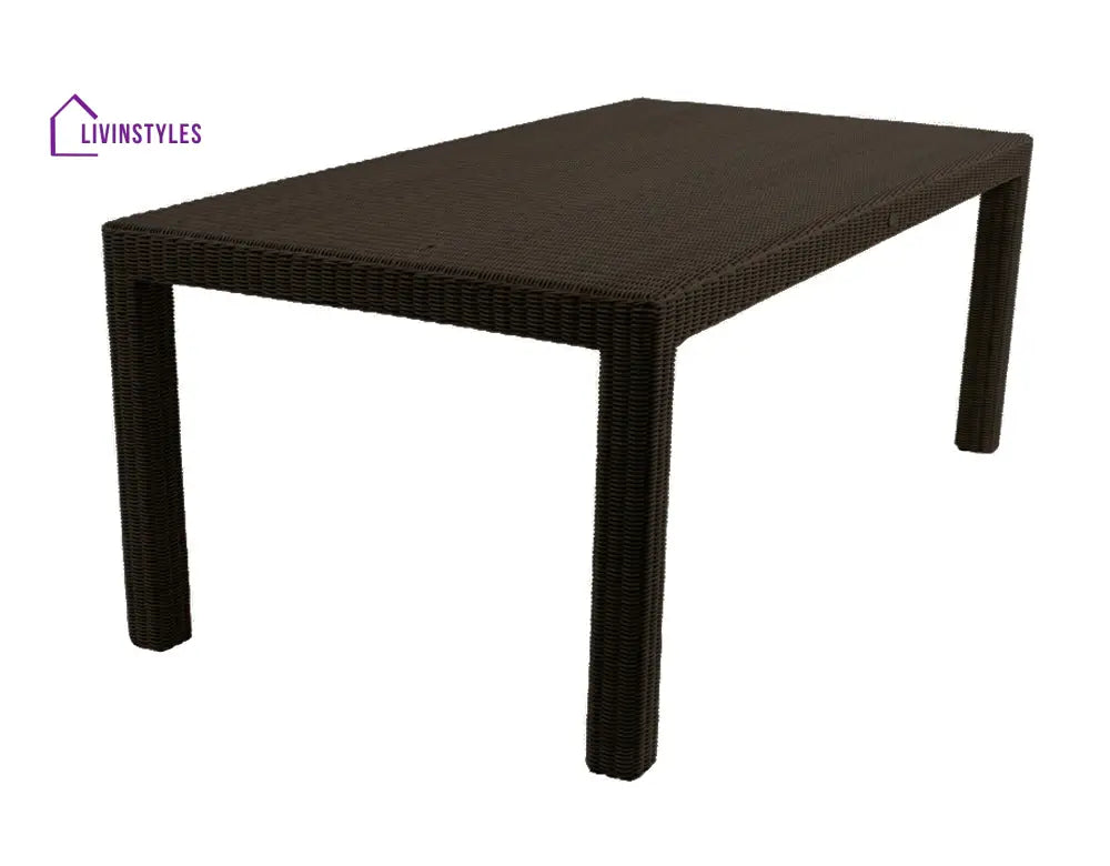 Conti Outdoor Patio Dining Set 6 Chairs and 1 Table (Dark Brown) - Dining sets