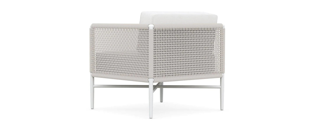 Roza Outdoor Garden Balcony Sofa Set 2 Seater and 2 Single Seater With 1 Center Table Set, Braid & Rope (White + Beige)