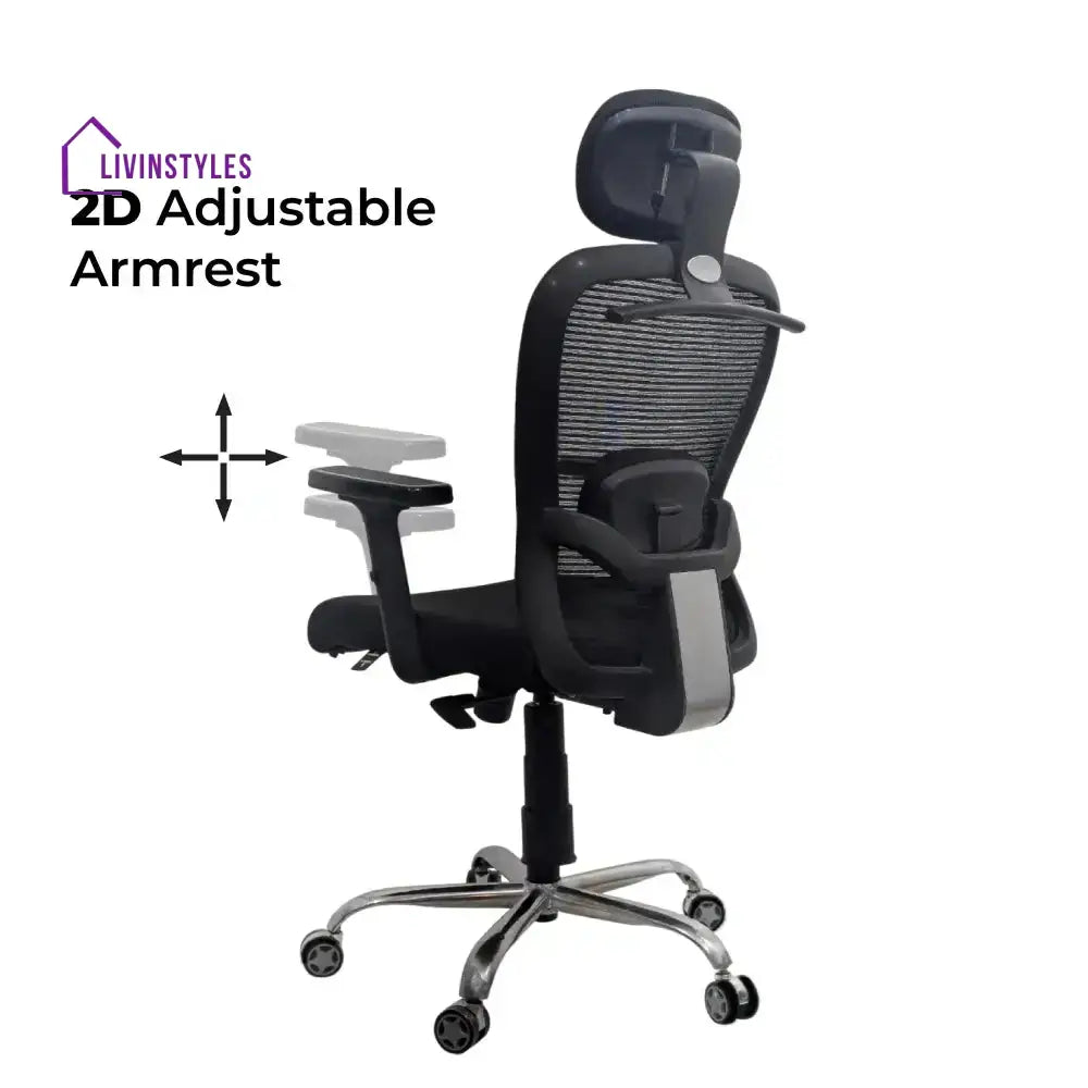 Cosmic Horizon Black Headrest Office Chair
