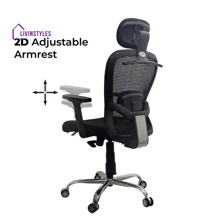 Cosmic Horizon Black Headrest Office Chair