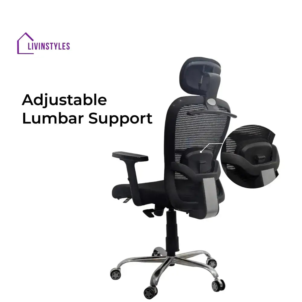 Cosmic Horizon Black Headrest Office Chair