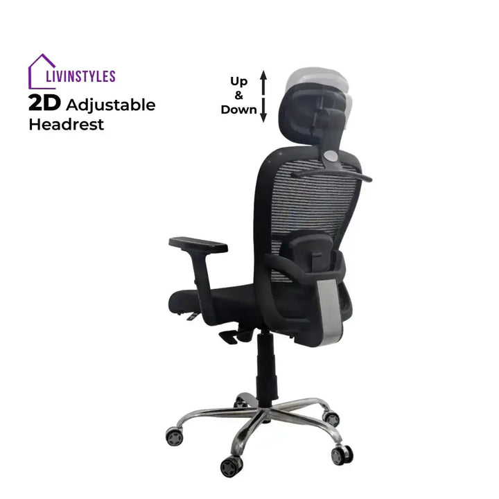 Cosmic Horizon Black Headrest Office Chair