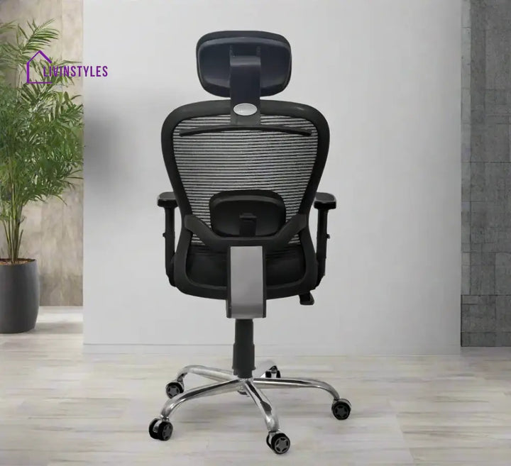 Cosmic Horizon Black Headrest Office Chair