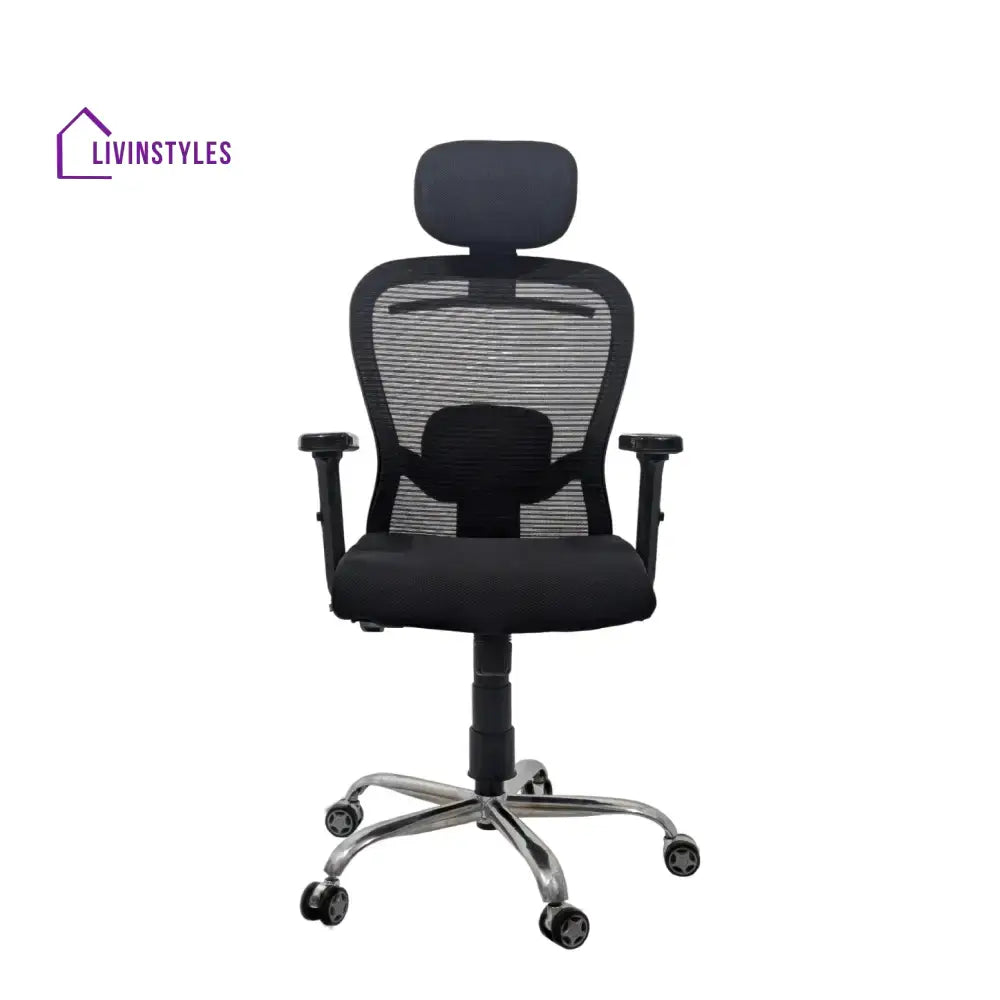 Cosmic Horizon Black Headrest Office Chair